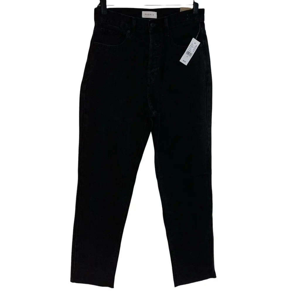 NWT! Pacsun High-Rise Relaxed Straight Leg Button Fly Dad Jeans Womens Size 25 - Picture 4 of 13